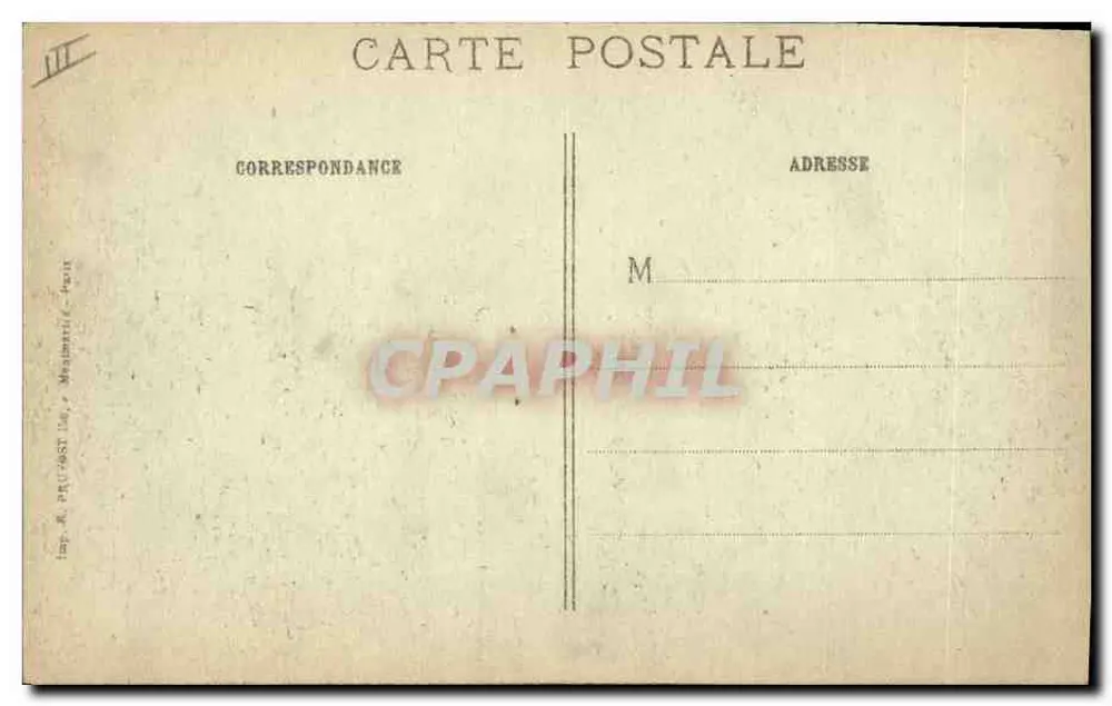Verdun (Meuse) — Rue d'Anthouard nach den Bombenangriffen — Visé Paris 170 bis, R.P. - Rückseite