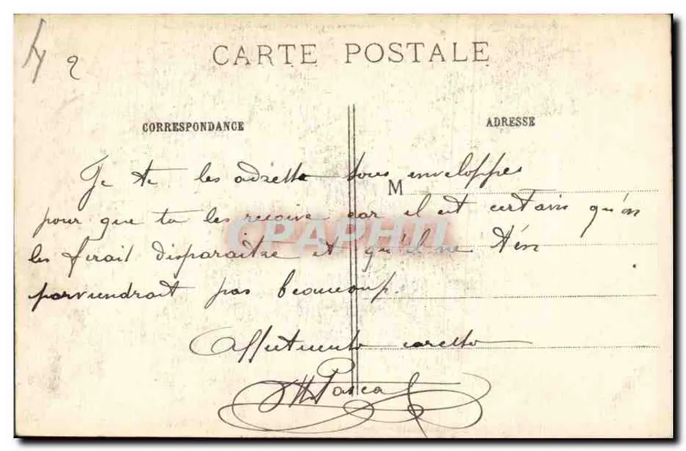 Mont-Saint-Éloi — Ruinen der Turm der Abtei bombardiert 1914-15 — Visé Paris n° 382 - Rückseite