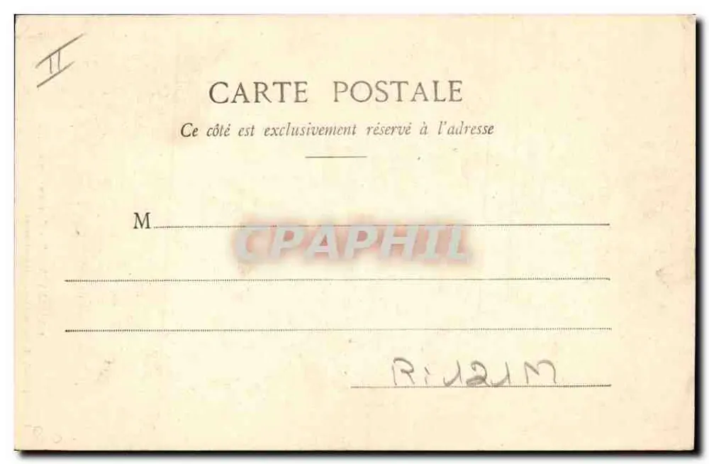 Frau im Bergkostüm — Auvergne — Lib. Bougé-Béal, 21, Rue de l’Écu, Clermont-Ferrand - Rückseite