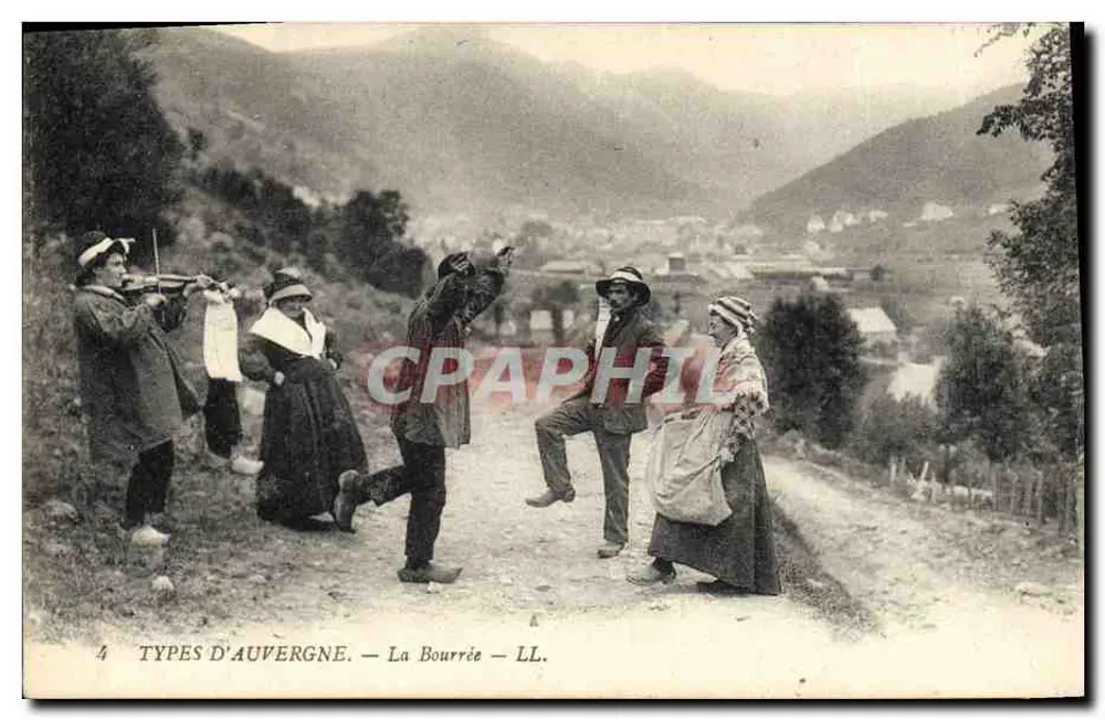 Tipos de Auvergne — A Bourrière — LL. n°4 - Frente
