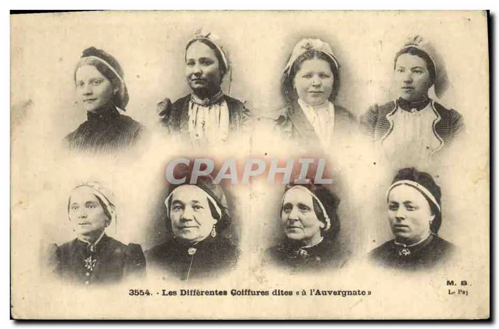 As Diferentes Cabeleiras Ditas « à l'Auvergnate » — M. B. Le Paj, n° 3554 - Frente