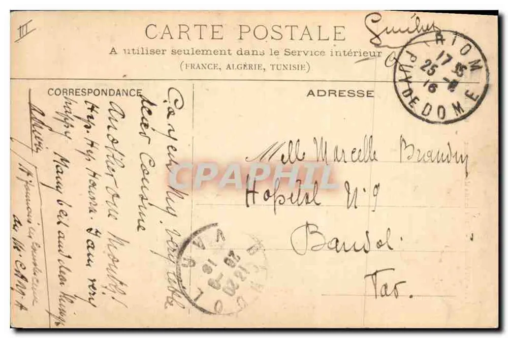 Auvergne - Mercaderes de ganado — Garel Ainé, Bazar, Clermont-Fd. — n°157 - Reverso