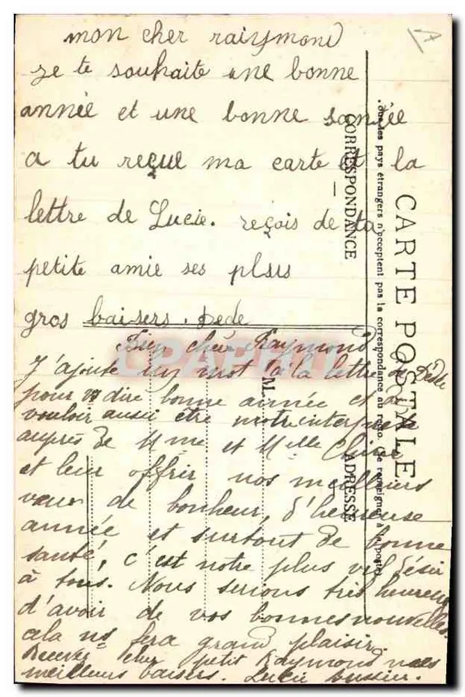 Souvenir d'Auvergne — L'Hirondelle-Paris depositado - Verso