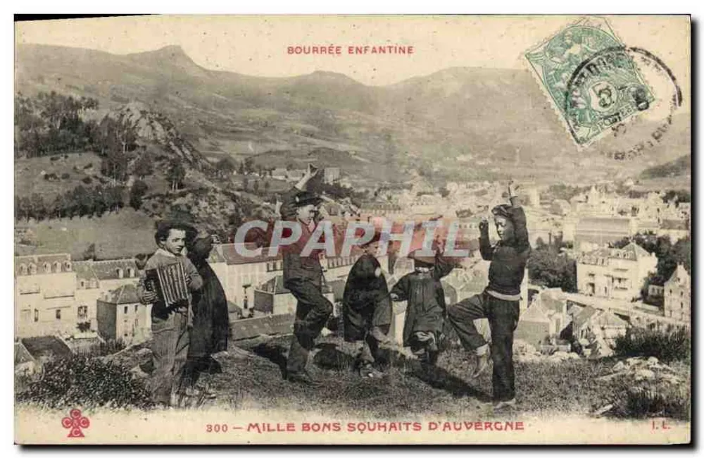 Bourrée infantil — Mil bons desejos da Auvergne — I.L. n°800 - Frente