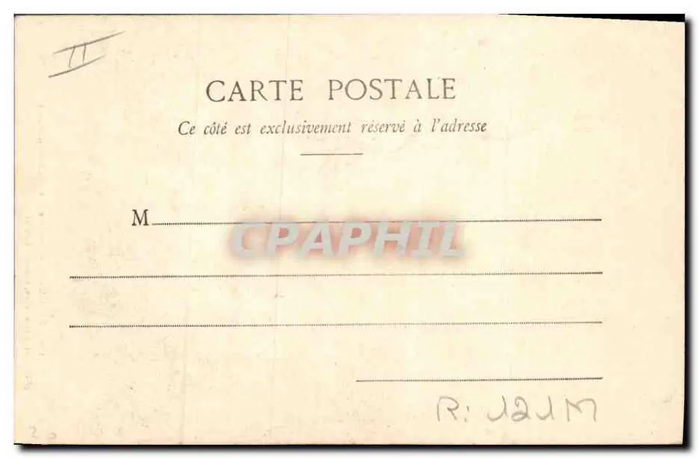 Donna in costume tradizionale dei dintorni di Issoire — Parganet — Lib. Bougt-Béal, 24, Rue de l'Ecu, Clermont-Ferrand - Verso