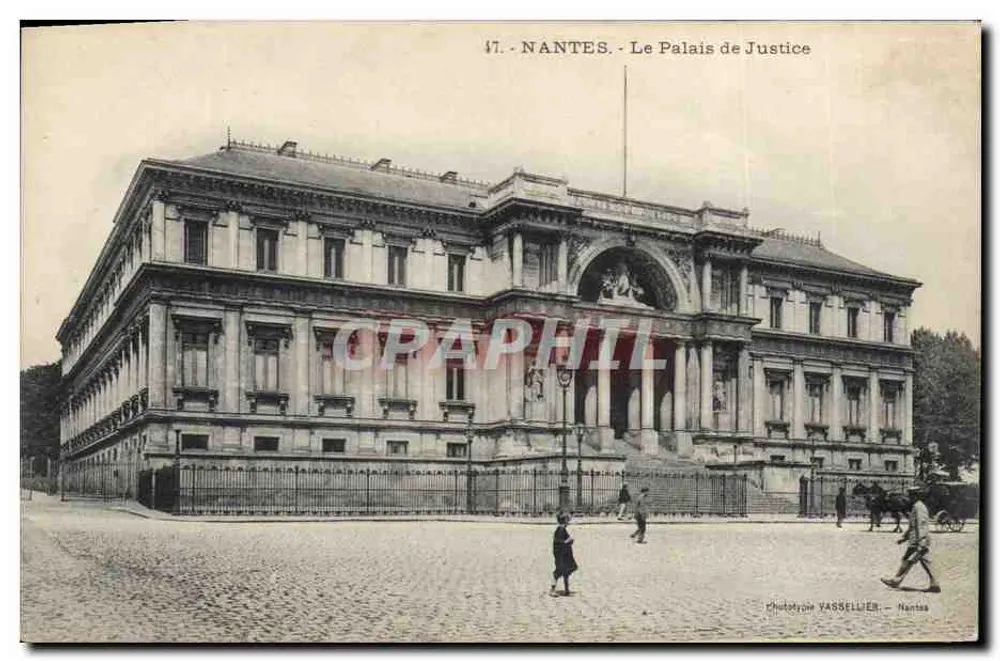 NANTES - O Palácio de Justiça — Fototipia VASSELLIER, Nantes, n°47 - Frente