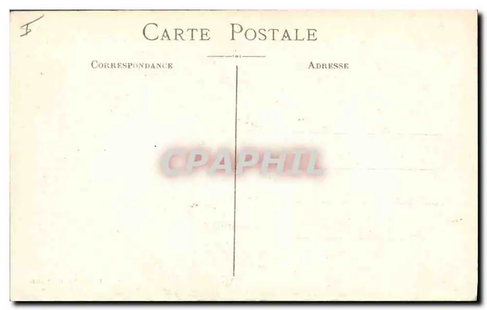 Hôtel du Nord — Senlis — Krieg 1914. Zerstörte Häuser. — Éditions Durelau, Imp. Provence, Marseille. - Rückseite