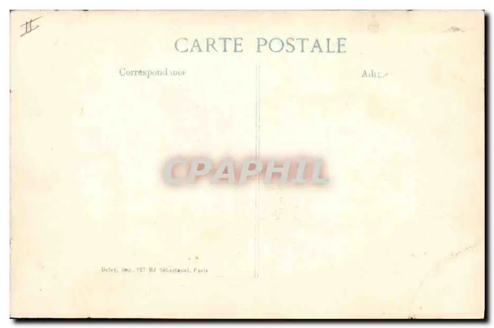 Albert — Rathausplatz — Zerstört 1914 — Verlag E.D. — Serie 15 - Rückseite