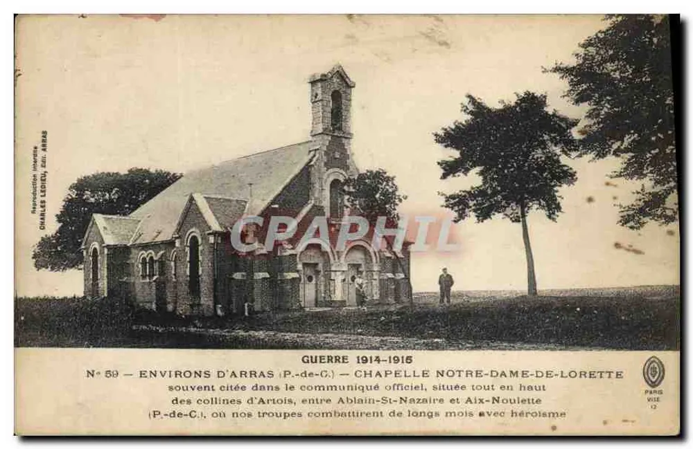 Kapelle Notre-Dame-de-Lorette — Umgebung von Arras — Charles Ledeu, n°59 - Vorderseite