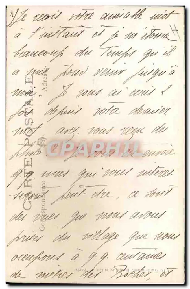 Kirche von Pléthies de Boye — Ruinen nach dem Kampf — Ansichtskarte vom 28. März 1919 - Rückseite