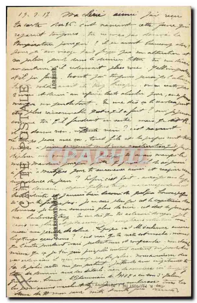 Verdun (Meuse) — Ansicht der Ruinen der rue des Capucins — R. P. Visé Paris 517 bis - Rückseite