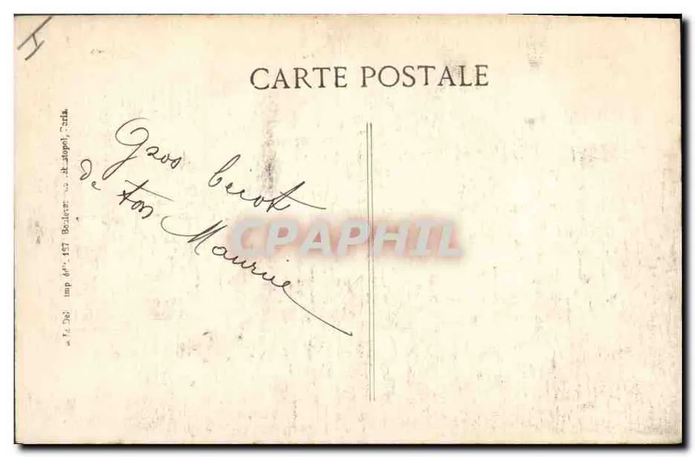 Villers-au-Bois — Die Kirche — Verlag Visté, Paris, Nr. 1233 - Rückseite
