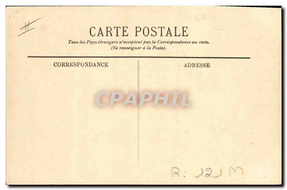Auvergne — A Bourrée — LL. - Verso