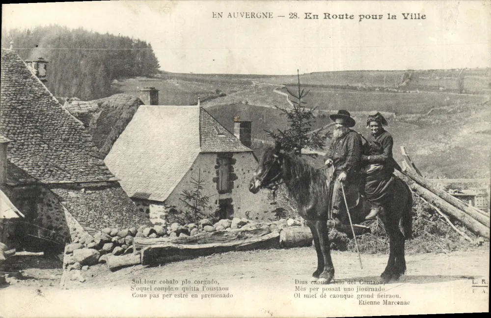 In der Auvergne — 28. Auf dem Weg in die Stadt — Verlag L.R.A. - Vorderseite