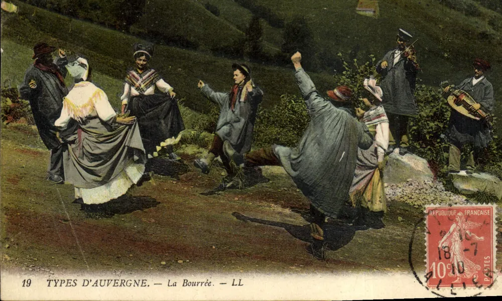 Auvergne — La Bourrée — LL, éditeur LL, n° 19 - Frente