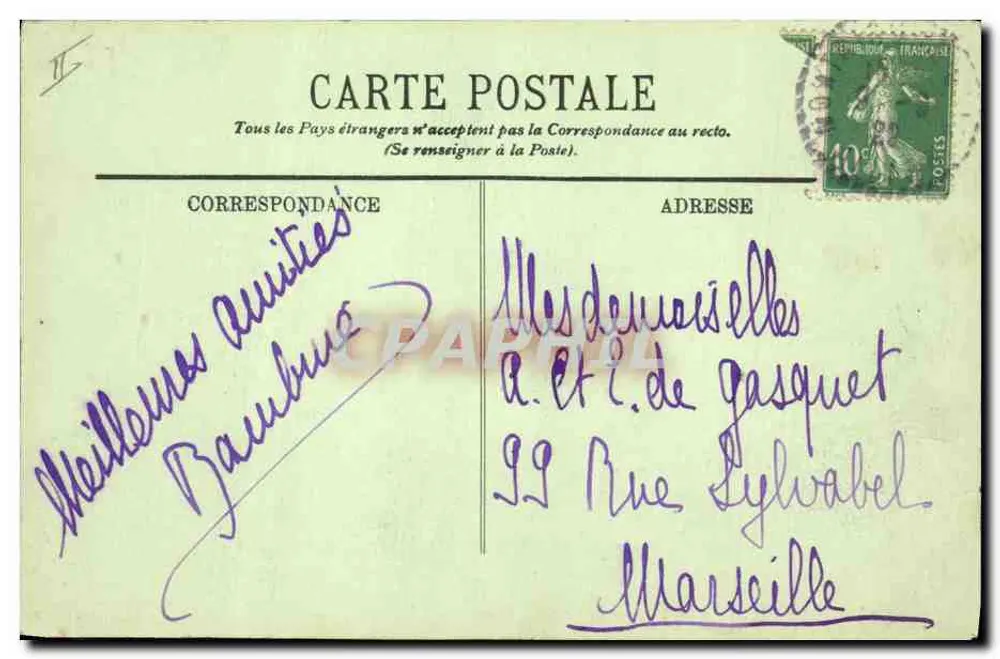 Tipos de Auvergne — Entre duas Danças — LL. - Verso