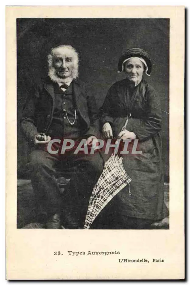 Typy z Auvergne — seria 33 — L'Hirondelle, Paryż - Awers