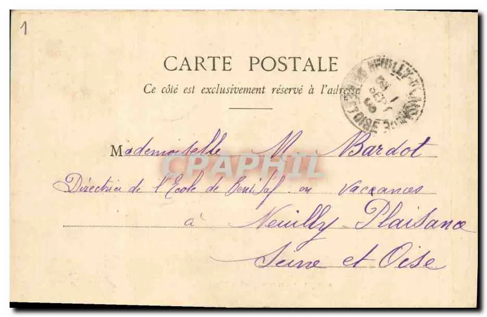 Ruínas de Bryon perto de Bourbon-Lancy — editor Perreau-Mandrillon, número de série 6-5 - Verso