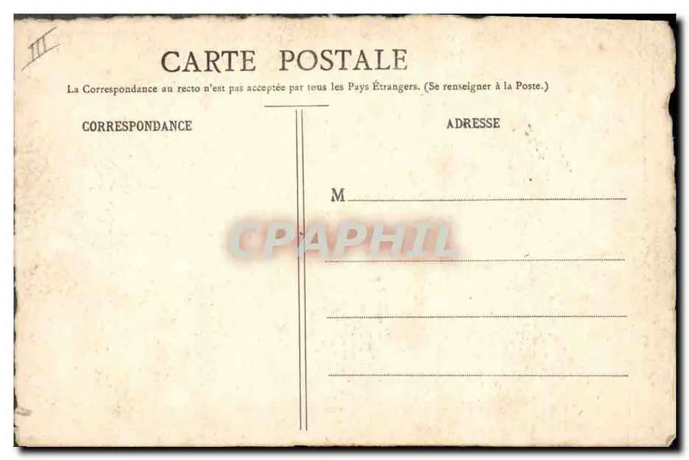 Alençon (Orne) — O Castelo — E. Pasquis, fotógrafo-editor, n° 231 - Verso