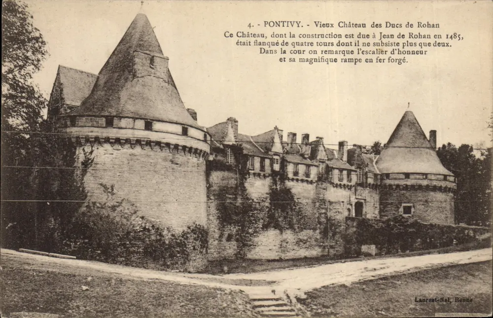Pontivy - Altes Schloss der Herren von Rohan — Laurent-Nel, Rennes - Vorderseite