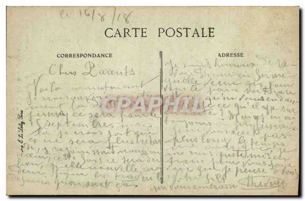 Saint-Cizier — O Velho Castelo — A. Gauthier, editor, Saint-Cizier - Verso