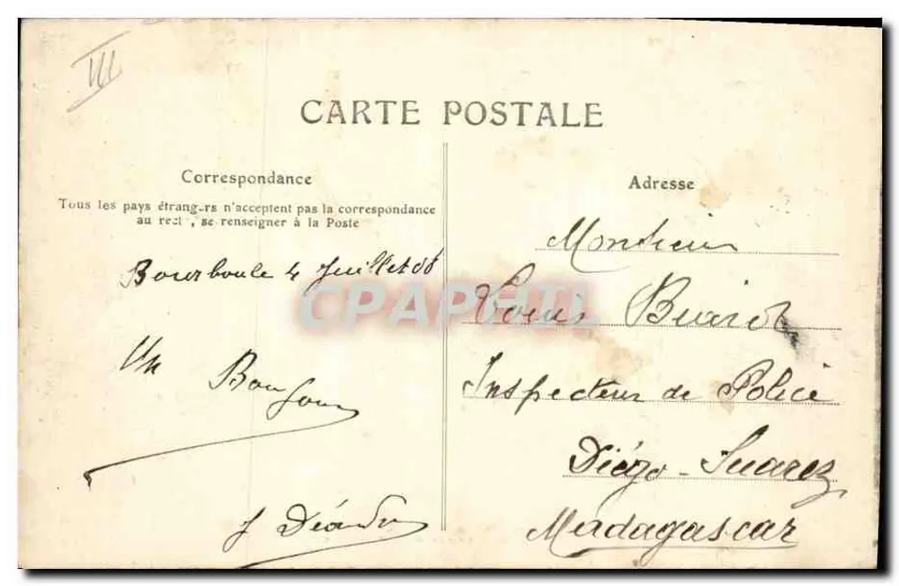 Typen der Auvergne — Auf dem Weg in die Stadt — M.T. I.L. n°876 - Rückseite