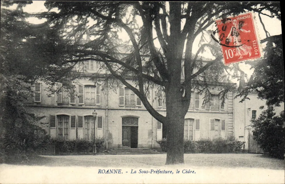 Roanne - La Sous-Préfecture, le Cèdre — Éditeur : Magasins Aux Dames de France - Awers