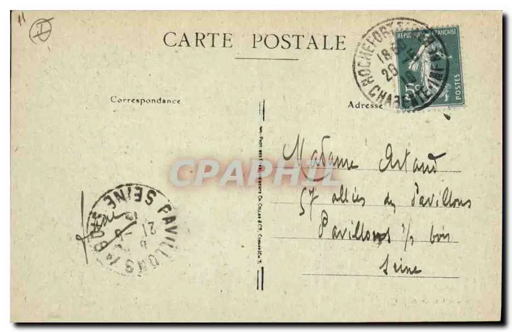 Rochefort-sur-Mer — Unterprefektur und Seehospiz — Straße Martrou - Rückseite