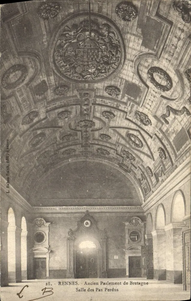 Rennes - Ancien Parlement de Bretagne - Salle des Pas Perdus — L. Bahon-Rault, n°28 - Vorderseite