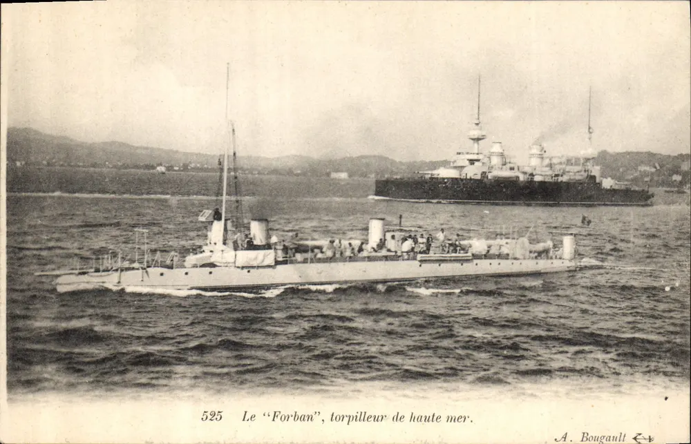 Der "Forban", Torpedoboot der offenen See — A. Bougault, n° 525 - Vorderseite