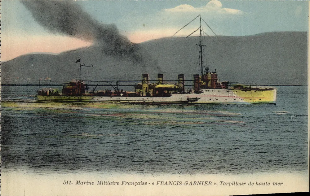 Französische Marine - « FRANCIS-GARNIER », Torpedoboot für offenes Meer — Serie 511 - Vorderseite
