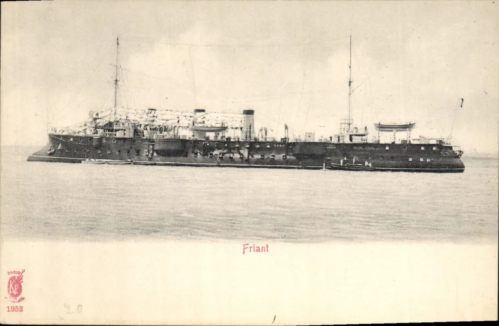 Het oorlogsschip Friant — Parijs, 1952 — uitgever YANIN, n° 20 - Voorkant