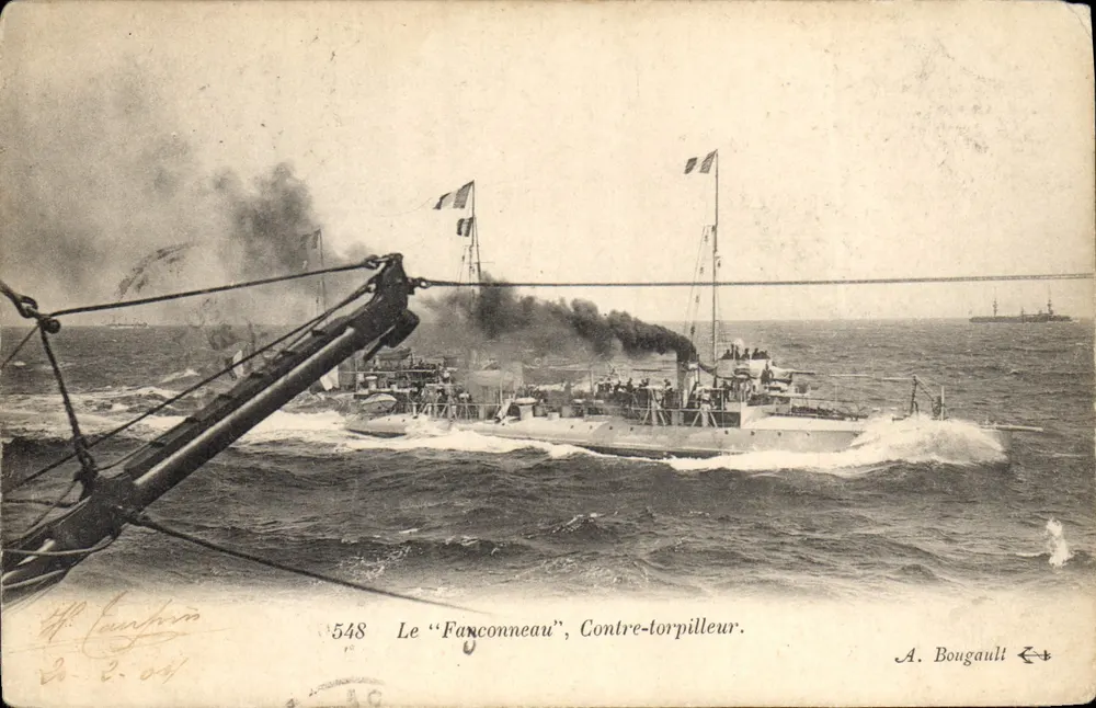 Der "Faconneau", Torpedoboot — A. Bougauli, n°548 - Vorderseite