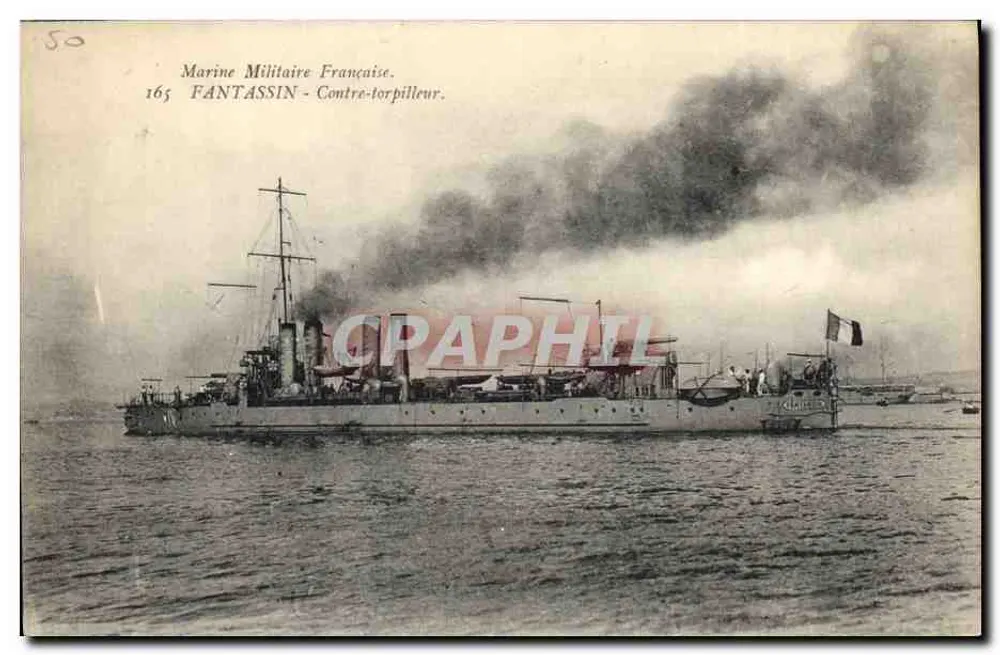 Fantassin - Torpedoboot — Französische Marine — Nr. 165 - Vorderseite