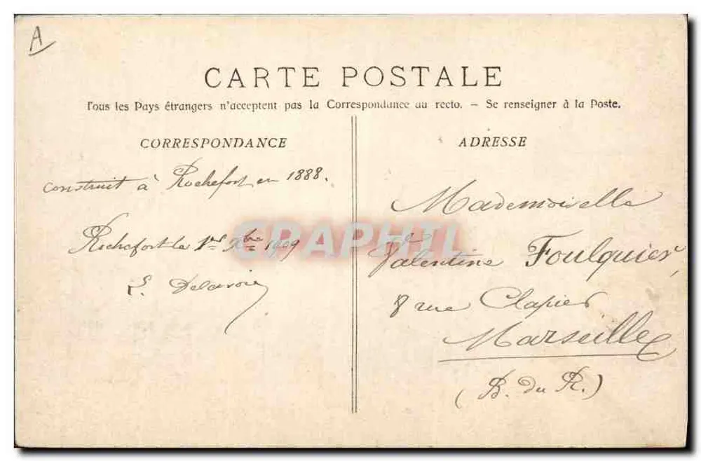 El "Forbin" Contratorpedero — 448 — A. Bougault - Reverso