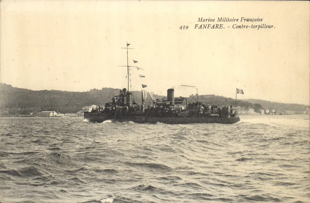 Fanfare - Torpedoboot — Französische Marine, Nr. 439 - Vorderseite