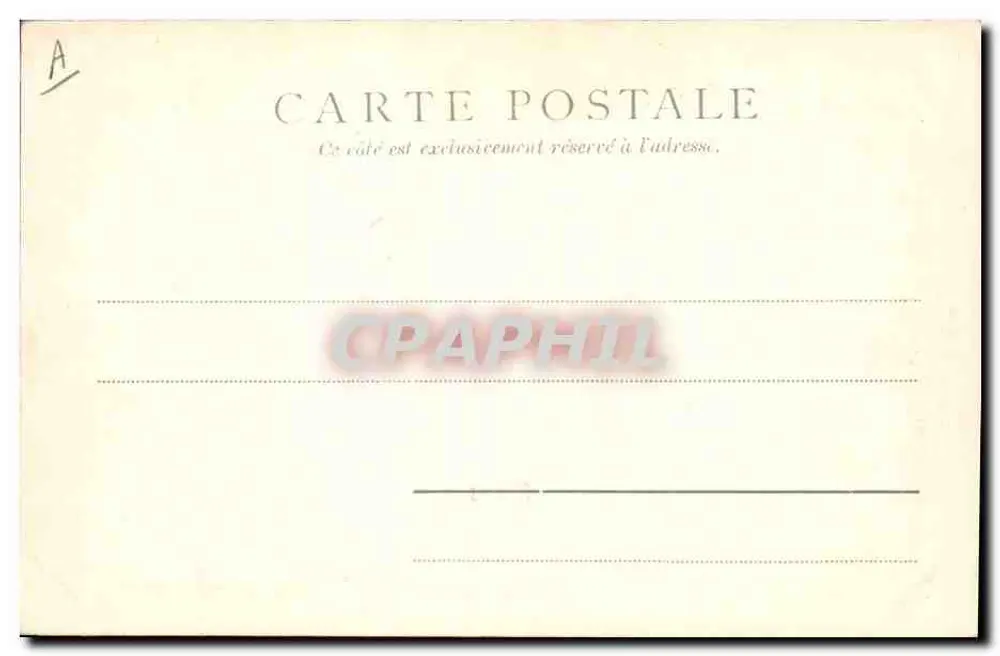 Fleurus — Navio de guerra no horizonte — Editor TRUY 1906 - Verso