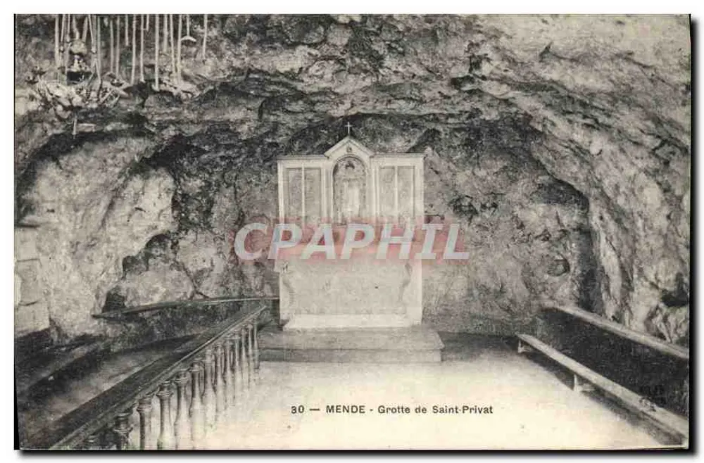 MENDE - Gruta de San Privato — editor no identificado, n° de serie 30 - Anverso