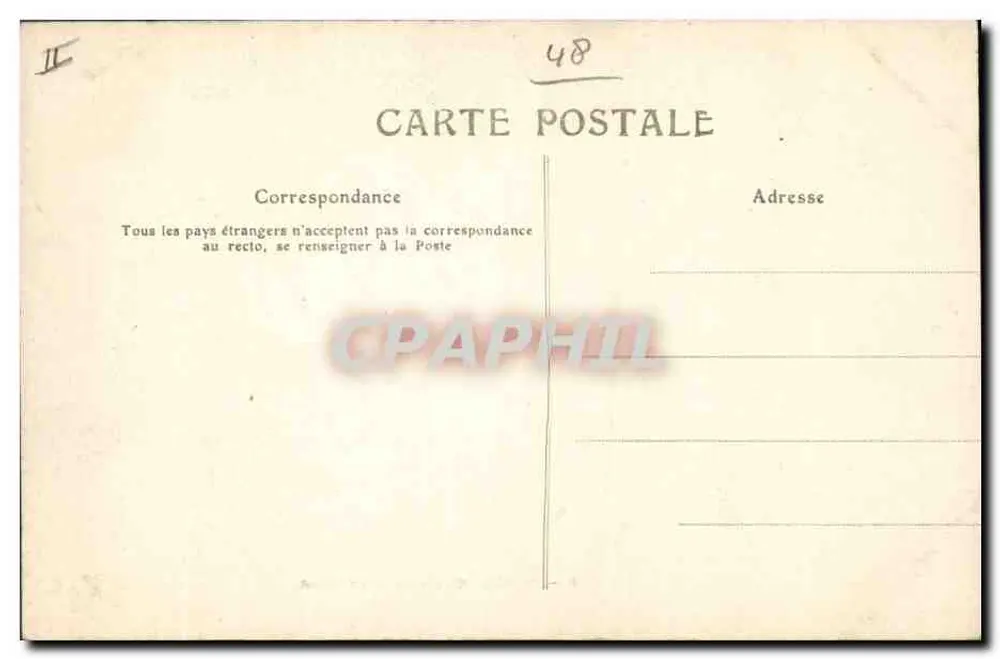 MENDE - Gruta de San Privato — editor no identificado, n° de serie 30 - Reverso