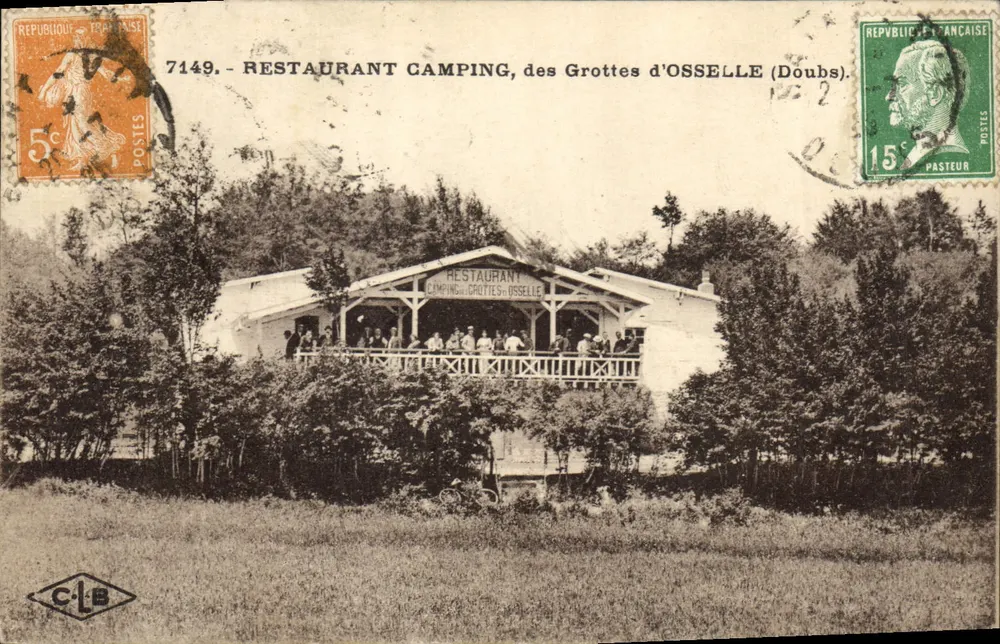 Restaurant Camping, der Grottes d'Osseille (Doubs) — C.L.E. — n°7149 - Vorderseite