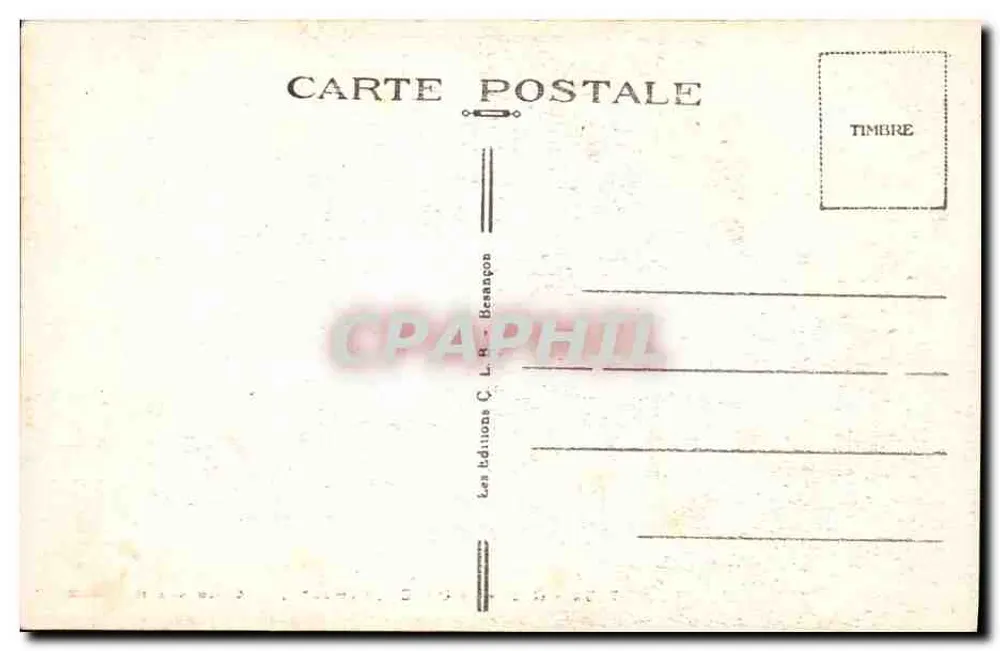 Osselle-Höhlen (Doubs) — Saal der Vorhänge — n° 7154 - Rückseite