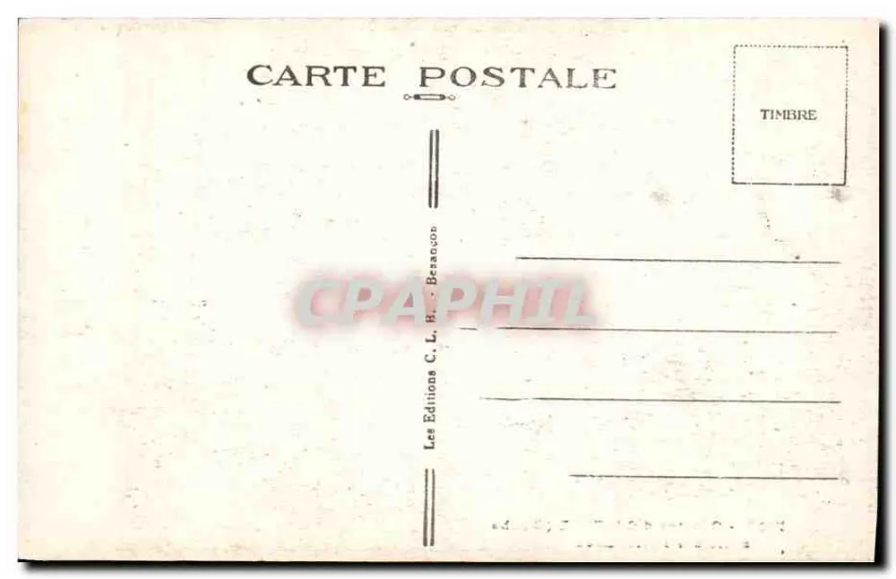 Höhlen von Osseille (Doubs) — Saal der Kleinen Seen — Éditions C. L. B. Besançon - Rückseite