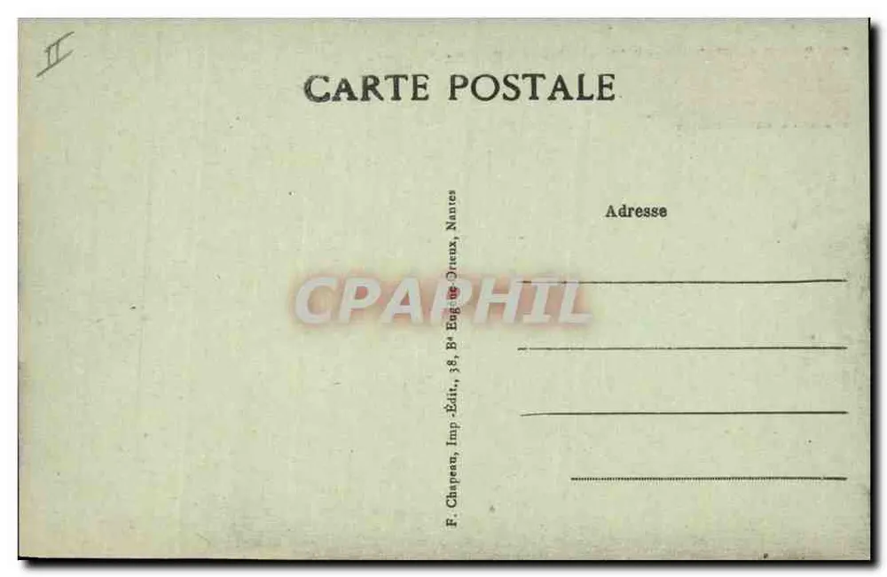 Piriac-sur-Mer (Loire-Inf.) — Ansicht der Grotte à Madame — F. Chapeau, Nantes - Rückseite