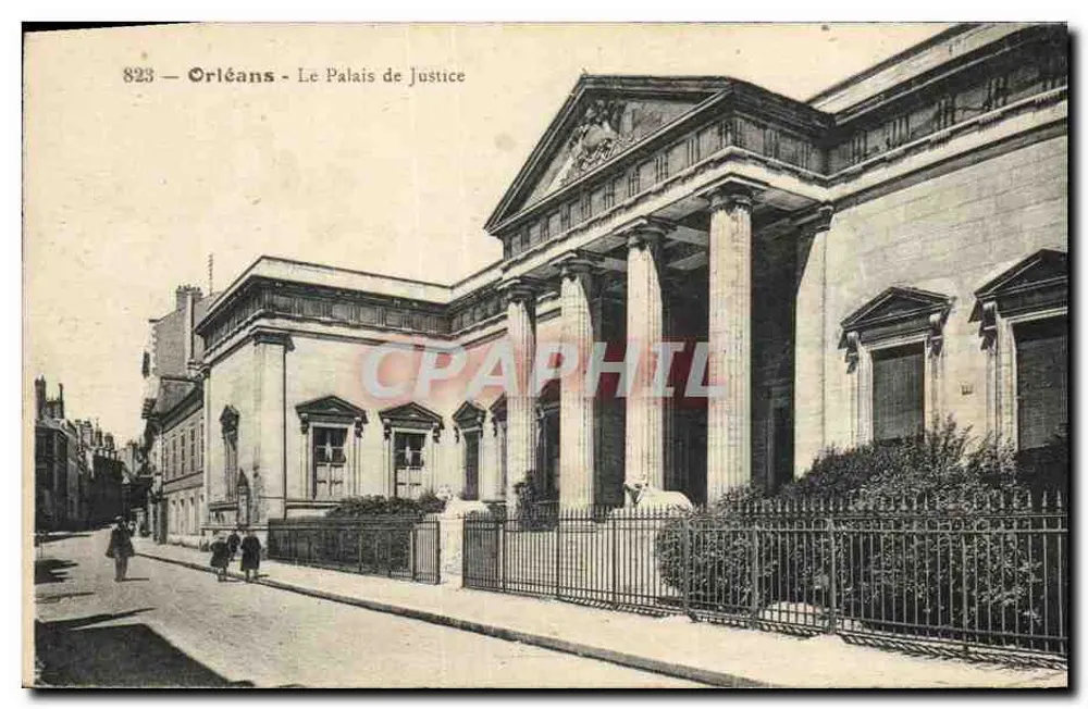Orléans - Het Paleis van Justitie — onbekende uitgever, serie-nummer 823 - Voorkant