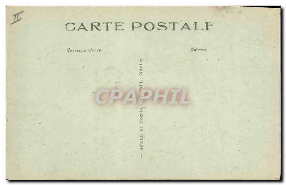 Orléans - Das Palais de Justice und die Rue de la Bretonnerie — Artaud et Nozais, Nantes, Verleger - Rückseite