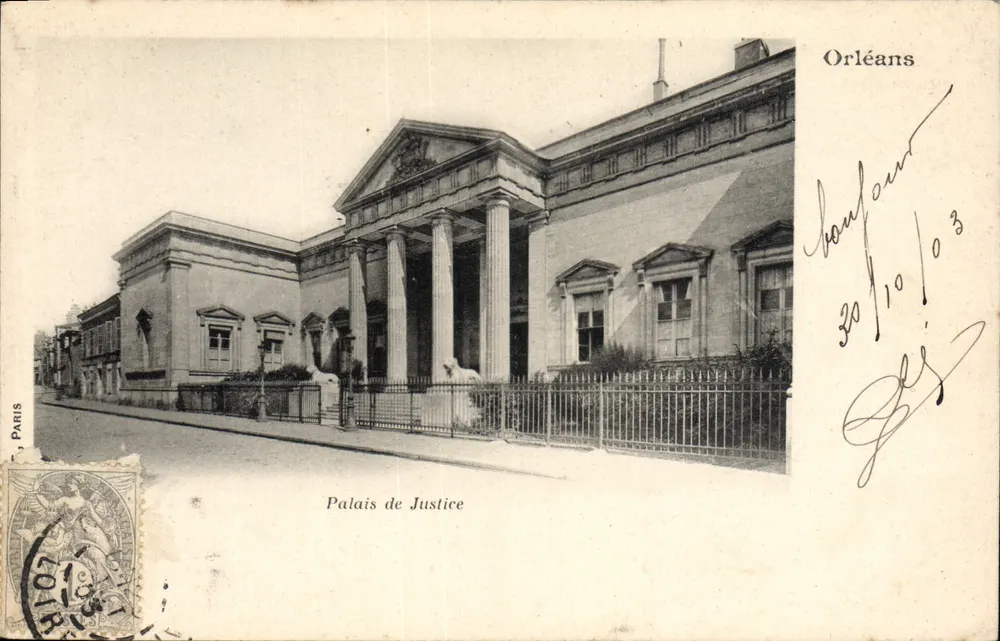 Palácio de Justiça — Orléans — Paris, editor não identificado - Frente