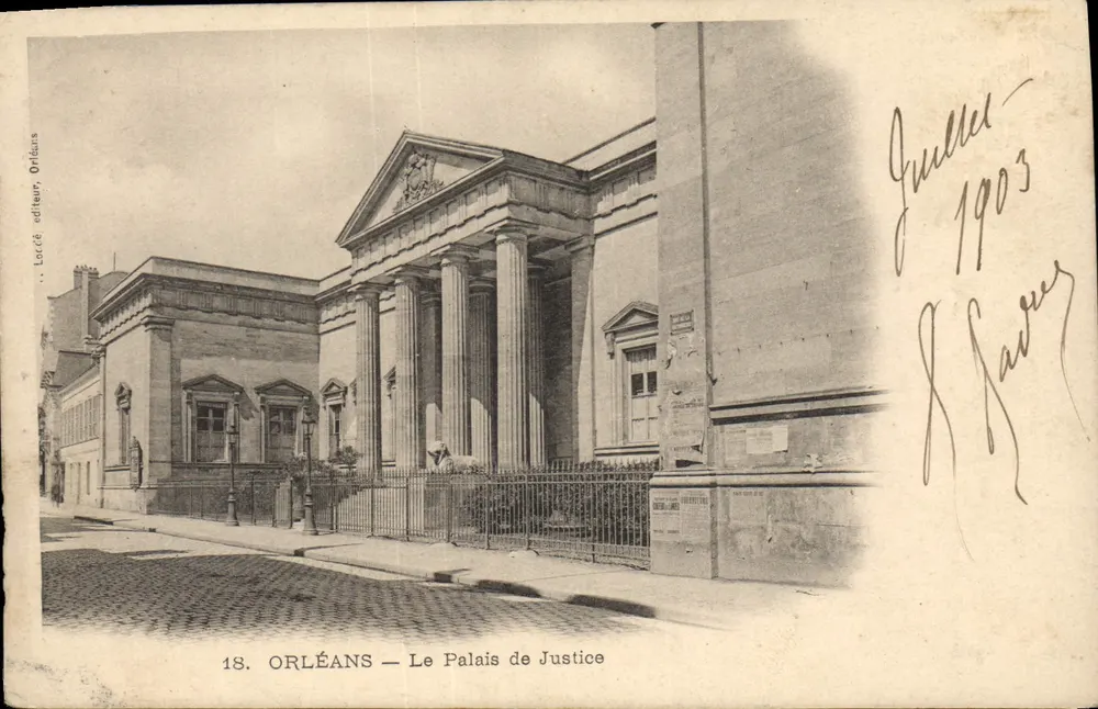 Orléans — Le Palais de Justice — éditeur Lorcée, Orléans, n°18 - Frente