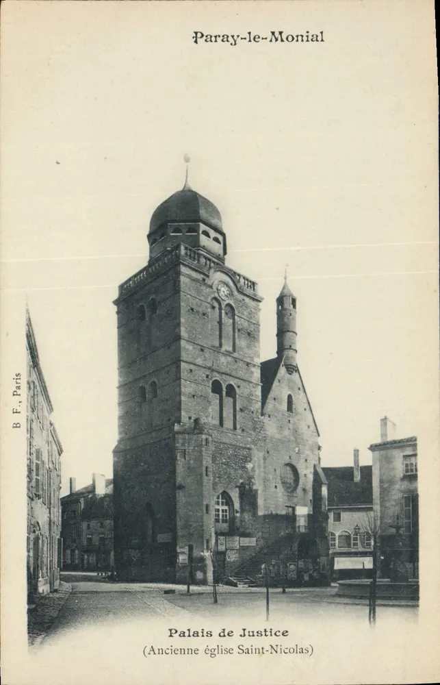 Paray-le-Monial — Palast der Gerechtigkeit (Ehemalige Kirche Saint-Nicolas) — B.F., Paris - Vorderseite