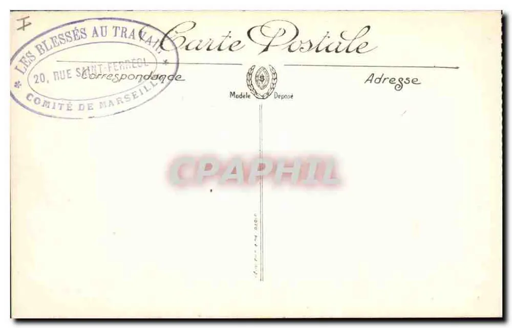 Basilique d'Alberti (Somme) — nach dem Bombenangriff — Visé Paris n° 643 - Rückseite