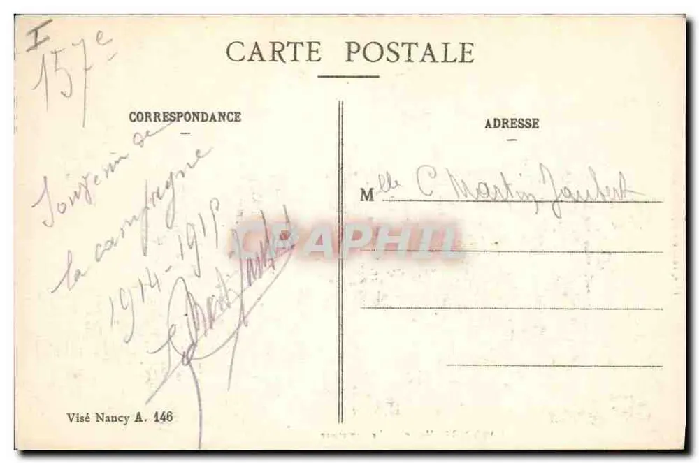 Marbotte (Meuse) - Der Friedhof — Verlag Luce, n° R3 - Rückseite